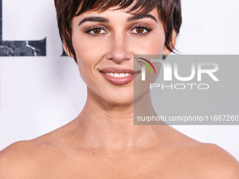 Naomi Scott arrives at the Global Premiere Of Paramount Pictures' 'Smile 2' held at Paramount Pictures Studios on October 14, 2024 in Hollyw...