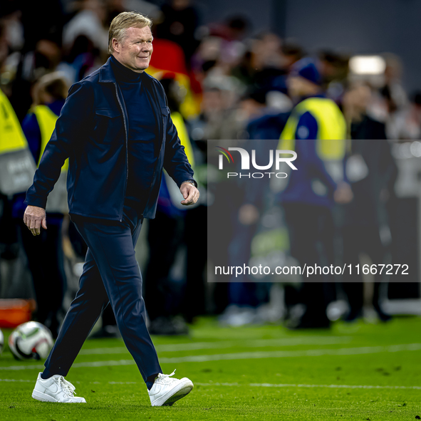 Netherlands trainer Ronald Koeman is present during the match between Germany and the Netherlands at the Allianz Arena for the UEFA Nations...