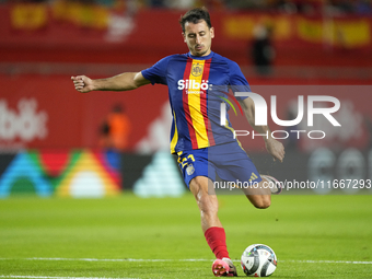 Mikel Oyarzabal centre-forward of Spain and Real Sociedad during the warm-up before the UEFA Nations League 2024/25 League A Group A4 match...