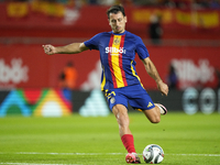 Mikel Oyarzabal centre-forward of Spain and Real Sociedad during the warm-up before the UEFA Nations League 2024/25 League A Group A4 match...