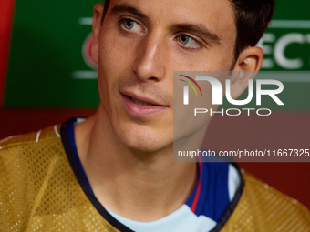 Pau Torres of Spain looks on before the UEFA Nations League 2024/25 League A Group A4 game between Spain and Denmark at Enrique Roca Stadium...