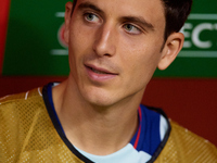 Pau Torres of Spain looks on before the UEFA Nations League 2024/25 League A Group A4 game between Spain and Denmark at Enrique Roca Stadium...