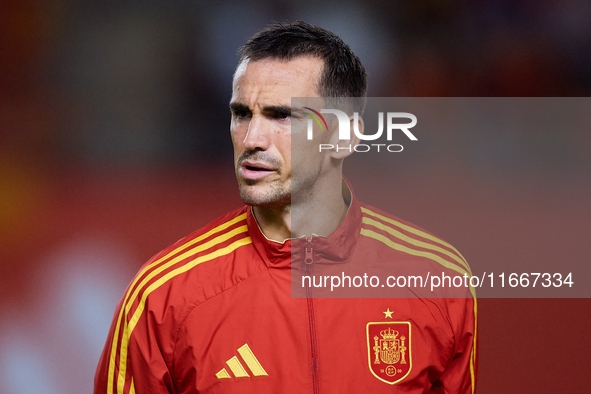 Fabian Ruiz of Spain looks on before the UEFA Nations League 2024/25 League A Group A4 game between Spain and Denmark at Enrique Roca stadiu...