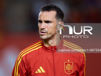 Fabian Ruiz of Spain looks on before the UEFA Nations League 2024/25 League A Group A4 game between Spain and Denmark at Enrique Roca stadiu...