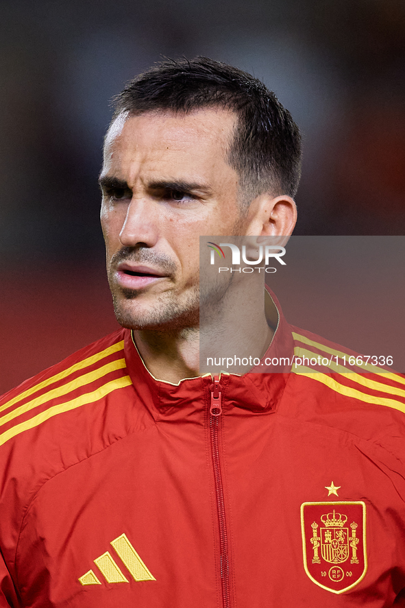 Fabian Ruiz of Spain looks on before the UEFA Nations League 2024/25 League A Group A4 game between Spain and Denmark at Enrique Roca stadiu...