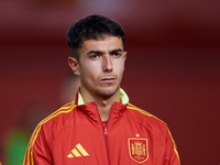 Martin Zubimendi of Spain looks on before the UEFA Nations League 2024/25 League A Group A4 game between Spain and Denmark at Enrique Roca s...