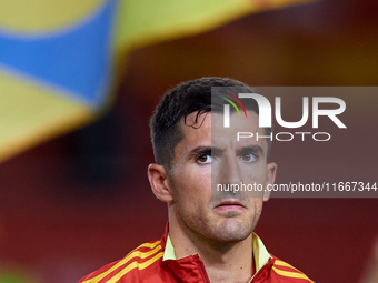 Vivian of Spain looks on before the UEFA Nations League 2024/25 League A Group A4 game between Spain and Denmark at Enrique Roca stadium in...