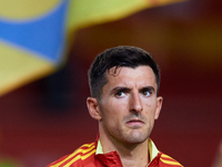 Vivian of Spain looks on before the UEFA Nations League 2024/25 League A Group A4 game between Spain and Denmark at Enrique Roca stadium in...