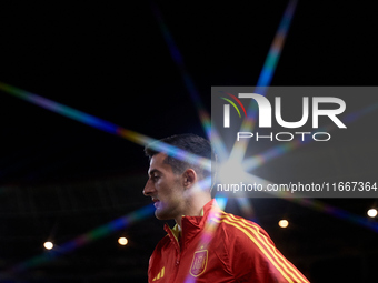 Vivian of Spain looks on before the UEFA Nations League 2024/25 League A Group A4 game between Spain and Denmark at Enrique Roca Stadium in...