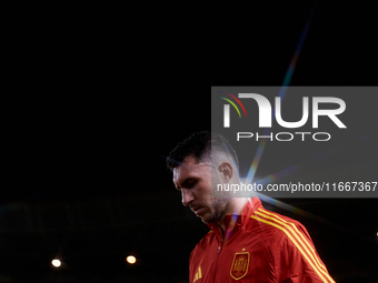 (EDITOR'S NOTE: The image is taken using a star filter effect) Aymeric Laporte of Spain looks on before the UEFA Nations League 2024/25 Leag...