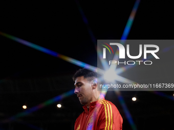 (EDITOR'S NOTE: The image is taken using a star filter effect) Martin Zubimendi of Spain looks on prior to the UEFA Nations League 2024/25 L...