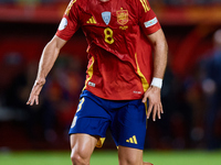 Fabian Ruiz of Spain looks on during the UEFA Nations League 2024/25 League A Group A4 game between Spain and Denmark at Enrique Roca Stadiu...