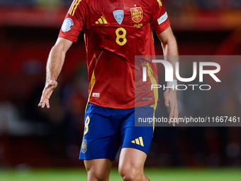 Fabian Ruiz of Spain looks on during the UEFA Nations League 2024/25 League A Group A4 game between Spain and Denmark at Enrique Roca Stadiu...