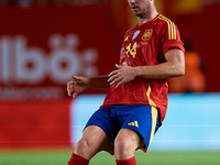 Aymeric Laporte of Spain is in action during the UEFA Nations League 2024/25 League A Group A4 game between Spain and Denmark at Enrique Roc...