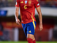 Mikel Merino of Spain looks on during the UEFA Nations League 2024/25 League A Group A4 game between Spain and Denmark at Enrique Roca Stadi...