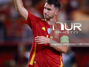 Aymeric Laporte of Spain waves his hand to the crowd during the UEFA Nations League 2024/25 League A Group A4 game between Spain and Denmark...