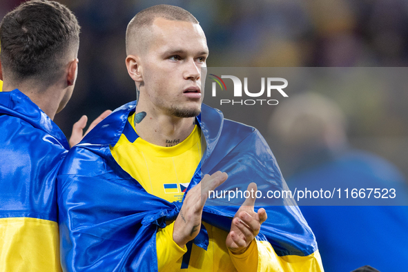 Mykhailo Mudryk  during the  UEFA Nations League 2024 League B Group B1 match between Ukraine and Czechia , at the Tarczynski Arena Wroclaw...