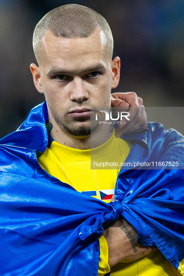 Mykhailo Mudryk during the  UEFA Nations League 2024 League B Group B1 match between Ukraine and Czechia , at the Tarczynski Arena Wroclaw i...