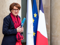 Annie Genevard, Minister for Agriculture, Food Sovereignty and Forestry, is at the Elysee Palace for the Council of Ministers in Paris, Fran...