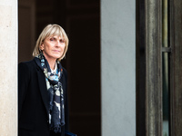 Valerie Letard, Minister for Housing and Urban Renewal, is at the Elysee Palace for the Council of Ministers in Paris, France, on October 15...