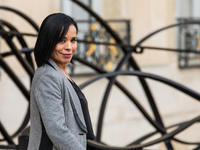 Salima Saa, Secretary of State to the Minister for Solidarity, Autonomy, and Equality between Women and Men, is at the Elysee Palace for the...