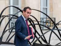 Minister of the Armed Forces Sebastien Lecornu is at the Elysee Palace for the Council of Ministers in Paris, France, on October 15, 2024. (