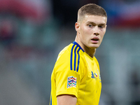 Artem Dovbyk is playing during the  UEFA Nations League 2024 League B Group B1 match between Ukraine and Czechia , at the Tarczynski Arena W...