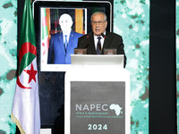 Rachid Hachichi, Chairman and CEO of SONATRACH, attends the opening of the 12th edition of the ''Africa & Mediterranean Energy & Hydrogen Ex...