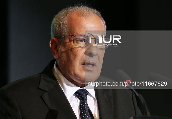 Rachid Hachichi, Chairman and CEO of SONATRACH, attends the opening of the 12th edition of the ''Africa & Mediterranean Energy & Hydrogen Ex...