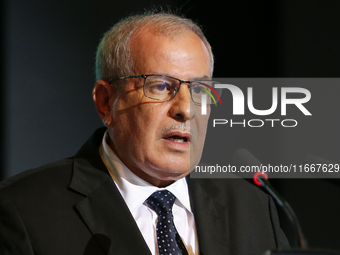 Rachid Hachichi, Chairman and CEO of SONATRACH, attends the opening of the 12th edition of the ''Africa & Mediterranean Energy & Hydrogen Ex...