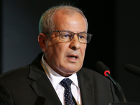 Rachid Hachichi, Chairman and CEO of SONATRACH, attends the opening of the 12th edition of the ''Africa & Mediterranean Energy & Hydrogen Ex...