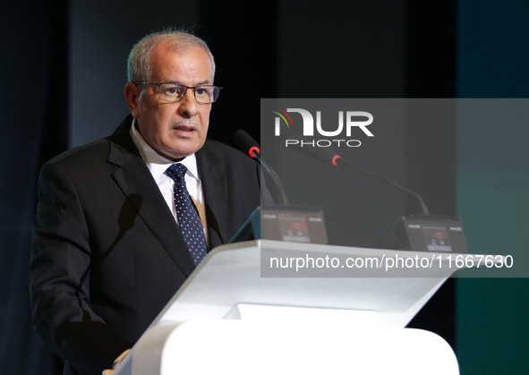 Rachid Hachichi, Chairman and CEO of SONATRACH, attends the opening of the 12th edition of the ''Africa & Mediterranean Energy & Hydrogen Ex...