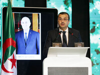 Mohamed Arkab, Algerian Minister of Energy, attends the opening of the 12th edition of the ''Africa & Mediterranean Energy & Hydrogen Exhibi...