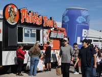 Food trucks are present during the 180th annual Markham Fall Fair in Markham, Ontario, Canada, on October 5, 2024. (