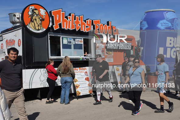 A food truck is present during the 180th annual Markham Fall Fair in Markham, Ontario, Canada, on October 5, 2024. 