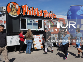 A food truck is present during the 180th annual Markham Fall Fair in Markham, Ontario, Canada, on October 5, 2024. (