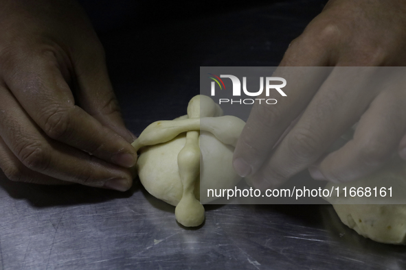 Preparation of Pan de Muerto in Mexico City, Mexico, on the eve of the Day of the Dead. According to historical documents and accounts, in a...