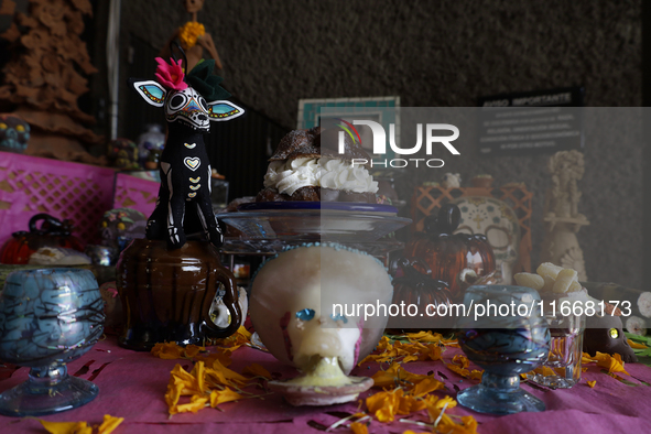 A view of an offering in Mexico City, Mexico, on October 31, on the eve of the Day of the Dead. 