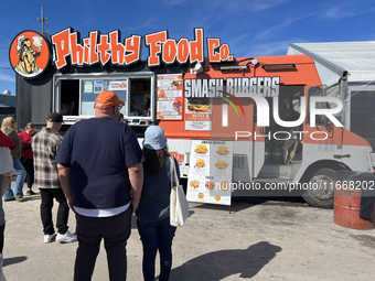 A food truck is present during the 180th annual Markham Fall Fair in Markham, Ontario, Canada, on October 5, 2024. (