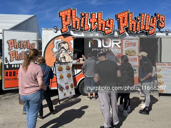 A food truck is present during the 180th annual Markham Fall Fair in Markham, Ontario, Canada, on October 5, 2024. 