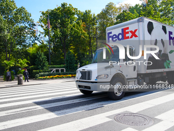 Pandas arrive at the National Zoo in Washington, DC, on October 15, 2024. The pandas, named Bao Li and Qing Bao, live in DC for the next 10...