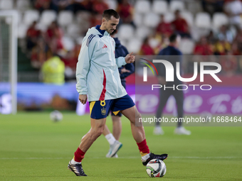 Fabian Ruiz of Spain controls the ball during the UEFA Nations League 2024/25 League A Group A4 match between Spain and Serbia at Nuevo Arca...