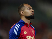 Robert Sanchez of Spain is in action during the UEFA Nations League 2024/25 League A Group A4 match between Spain and Serbia at Nuevo Arcang...