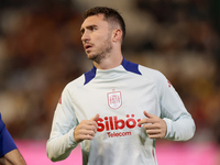 Aymeric Laporte of Spain is in action during the UEFA Nations League 2024/25 League A Group A4 match between Spain and Serbia at Nuevo Arcan...