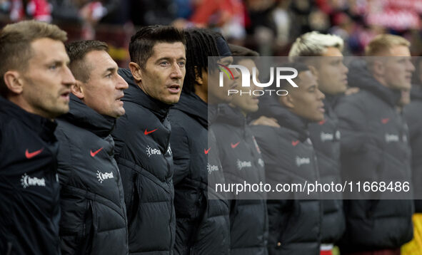 Robert Lewandowski  during UEFA Nations League match Poland vs Croatia in Warsaw Poland on 15 October 2024. 