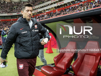 Robert Lewandowski  during UEFA Nations League match Poland vs Croatia in Warsaw Poland on 15 October 2024. (