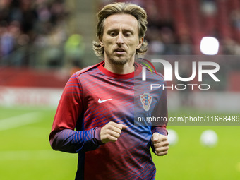 Luka Modric  during UEFA Nations League match Poland vs Croatia in Warsaw Poland on 15 October 2024. (