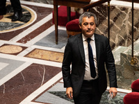 Gerald Darmanin, MP for Together for the Republic and former Minister of the Interior, is in Parliament in Paris, France, on October 15, 202...