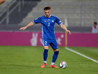 Oleg Reabciuk of Moldova is in action during the UEFA Nations League, League D, Group D2 soccer match between Malta and Moldova at the Natio...