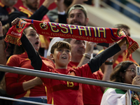 Fans of Spain attend the UEFA Nations League 2024/25 League A Group A4 match between Spain and Serbia at Nuevo Arcangel in Cordoba, Spain, o...